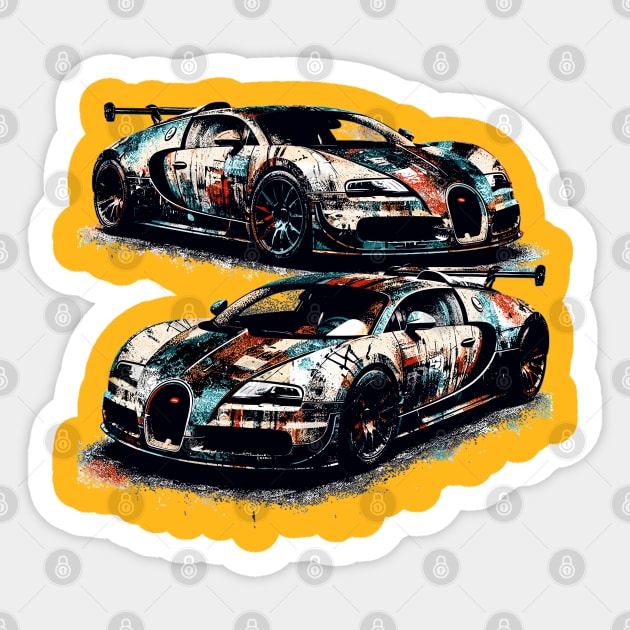 Bugatti Veyron Sticker by Vehicles-Art